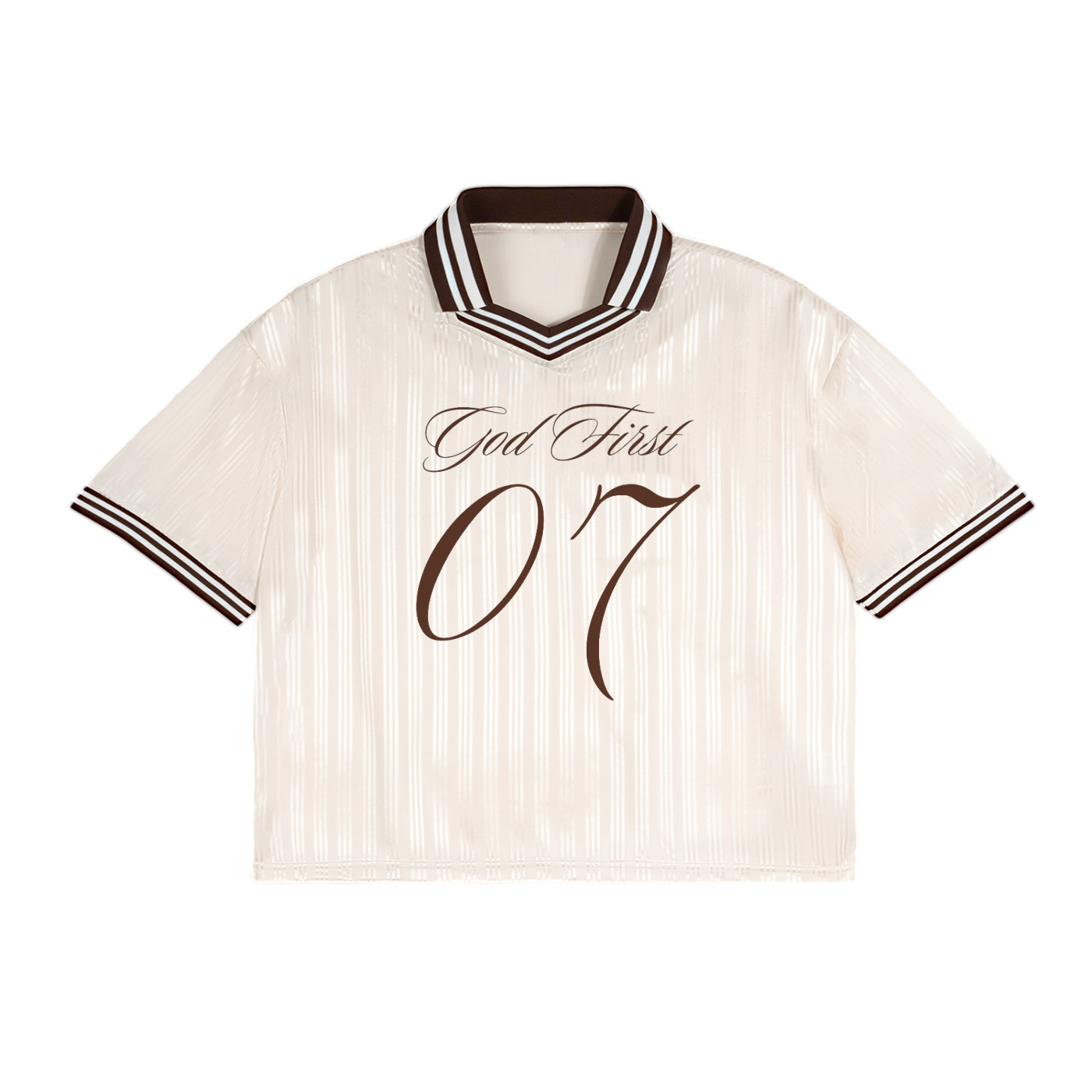 Contrast Stripes Polo Collar T-Shirt